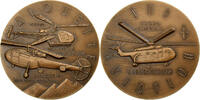 France Medaille l’Alouette et le Super Frelon, Bronze, SIMON Georges -