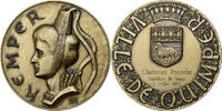 France Medaille La Ville de Quimper à Christian Poncelet, Président du Sénat -