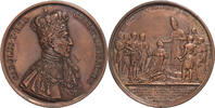 France Medaille Sacre de Charles X à reims, Bronze, De Puymaurin -