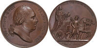 France Medaille Seconde Entrée du Roi Louis XVIII à Paris, Bronze -