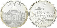 France Medaille Merveilles du monde, Taj Mahal, Silver -
