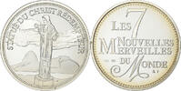France Medaille Merveilles du monde, Statue du Christ Rédempteur, Silver -