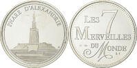 France Medaille 7 Merveilles du Monde, Phare d'Alexandrie, Silver -