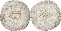 France Douzain aux croissants Coin, La Rochelle, Billon -