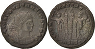 Follis Coin, Constantius II, Siscia, Copper, RIC:237 -