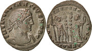 Follis Coin, Constantius II, Arles, Copper, RIC:347 -