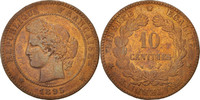 France 10 Centimes Coin, Cérès, Paris, Bronze, KM:815.1 -