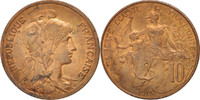 France 10 Centimes Coin, Dupuis, Paris, Bronze, KM:843 -