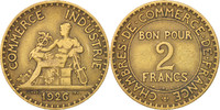 France 2 Francs Coin, Chambre de commerce, Paris -