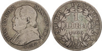 ITALIAN STATES Lira Coin, PAPAL STATES, Pius IX, Rome -