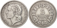 France 5 Francs Coin, Lavrillier, Paris, Aluminum, KM:888b.1 -