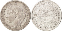 France 20 Centimes Coin, Cérès, Paris, Silver, KM:758.1 -
