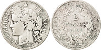 France 2 Francs Coin, Cérès, Paris, Silver, KM:817.1 -