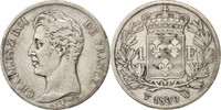 France Franc Coin, Charles X, Lille, Silver, KM:724.13 -