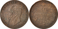 Italy 10 Centesimi Coin, Vittorio Emanuele II, Birmingham -