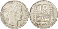 France 10 Francs Coin, Turin, Paris, Silver, KM:878 -