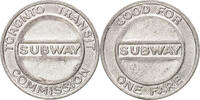 Canada Token Toronto Subway Transit Commission, Aluminum -