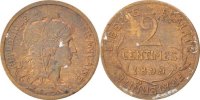 France 2 Centimes Coin, Dupuis, Bronze, KM:841, Gadoury:107 -