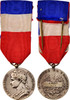France Medal Médaille d'honneur du travail, Very Good Quality, Silver -