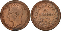 Monaco Decime Coin, Honore V, Copper, KM:97.1 -