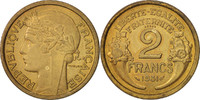 France 2 Francs Coin, Paris, Aluminum-Bronze, KM:E64 -