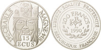 France 100 Francs-15 Ecus Coin, Paris, Silver, KM:989 -