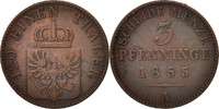 German States 3 Pfennig Coin, PRUSSIA, Friedrich Wilhelm IV -