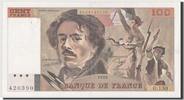 France 100 Francs Banknote, 100 F 1978-1995 ''Delacroix'' -