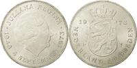 Netherlands 10 Gulden Juliana, Silver, KM:196 -