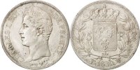 France 5 Francs Coin, Charles X, Lille, Silver, KM:728.13 -