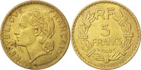 France 5 Francs Coin, Lavrillier, Aluminum-Bronze, KM:888a.1 -
