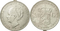 Netherlands 2-1/2 Gulden Coin, Wilhelmina I, Silver, KM:165 -