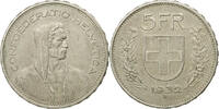 Switzerland 5 Francs Coin, Bern, Silver, KM:40 -