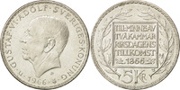 Sweden 5 Kronor Coin, Gustaf VI, Silver, KM:839 -