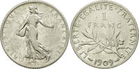 France Franc Coin, Semeuse, Paris, Silver, KM:844.1 -
