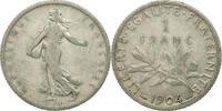 France Franc Coin, Semeuse, Paris, Silver, KM:844.1 -