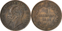 Italy Centesimo Coin, Vittorio Emanuele II, Naples, Copper -