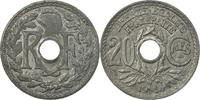 France 20 Centimes Coin, Lindauer, Paris, Zinc, KM:907.1 -