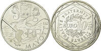 France 10 Euro Mayotte, Silver, KM:1726 -