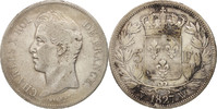 France 5 Francs Coin, Charles X, Lille, Silver, KM:728.13 -