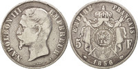 France 5 Francs Coin, Napoleon III, Napoléon III, Paris -