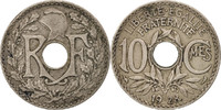 France 10 Centimes Coin, Lindauer, Copper-nickel, KM:866a -