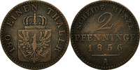 German States 2 Pfennig Coin, PRUSSIA, Friedrich Wilhelm IV, Berlin -