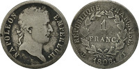 France Franc Coin, Napoléon I, Nantes, Silver, KM:682.12 -