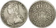 France 1/2 ECU, 44 Sols Coin, Louis XV, 1/2 Écu aux branches d'olivier -