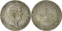 France 5 Francs Coin, Louis-Philippe, Paris, Silver -