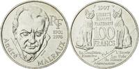 France 100 Francs Coin, André Malraux, Silver, KM:1188 -
