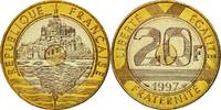 France 20 Francs 1997 Paris Coin, Mont Saint Michel, Paris MS(65-70)