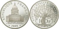 France 100 Francs Coin, Panthéon, Paris, Silver, KM:951.1 -