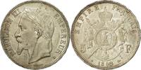 France 5 Francs Coin, Napoléon III, Strasbourg,Silver,KM 799.2 -